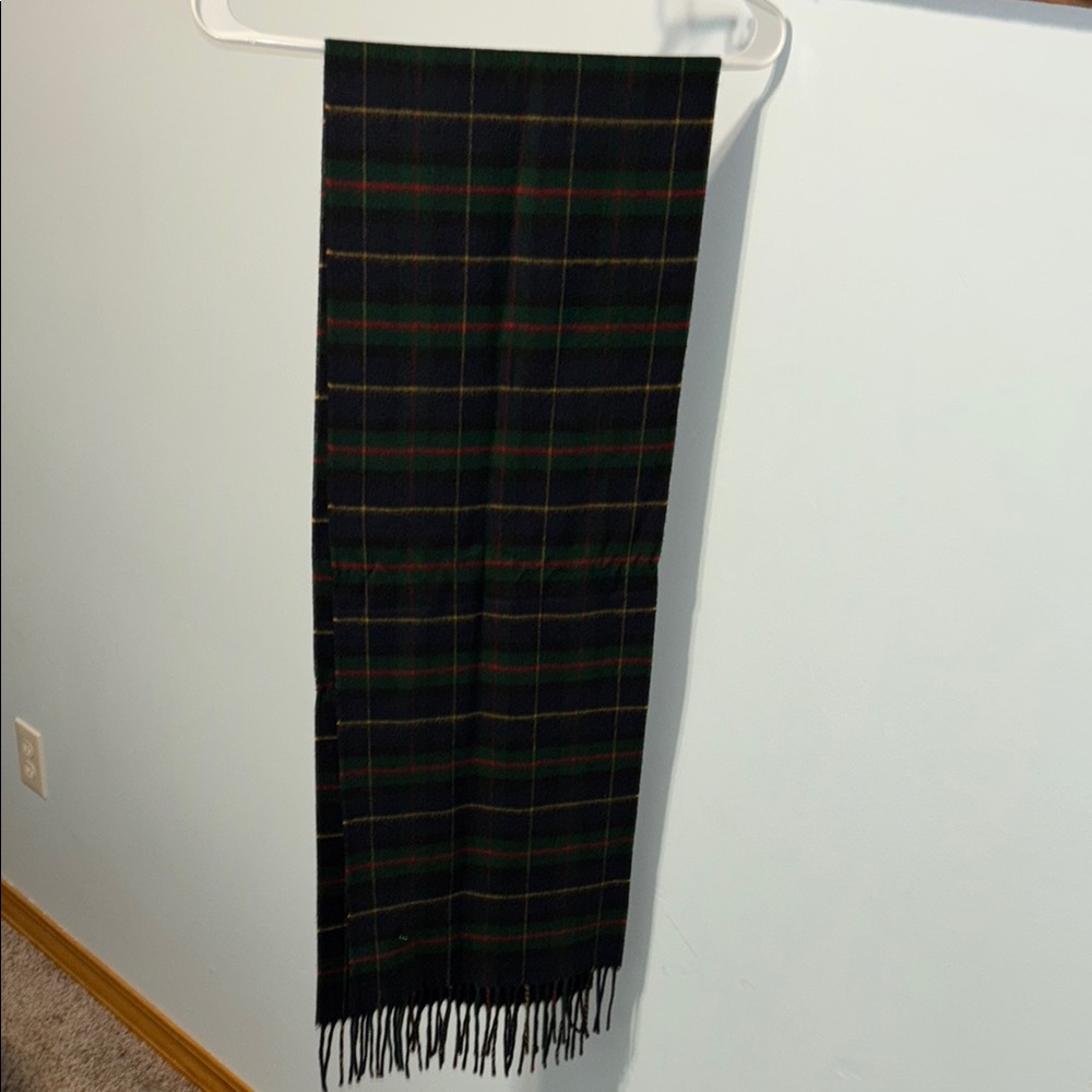 Plaid Wool Scarf